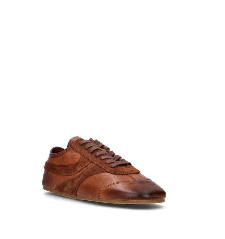 FRICKY Sneaker uomo marrone in pelle