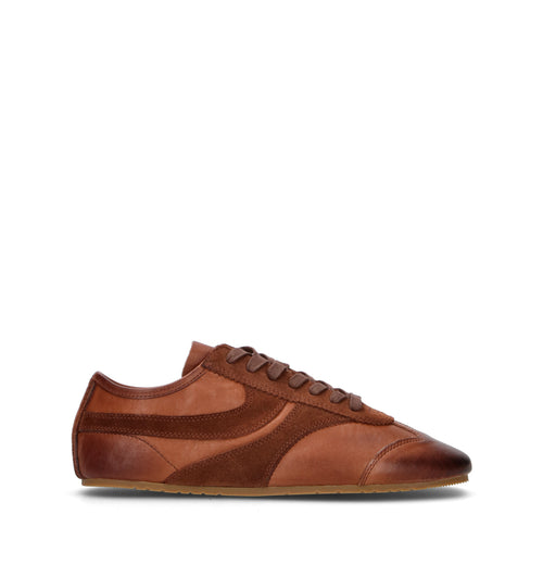 FRICKY Sneaker uomo marrone in pelle