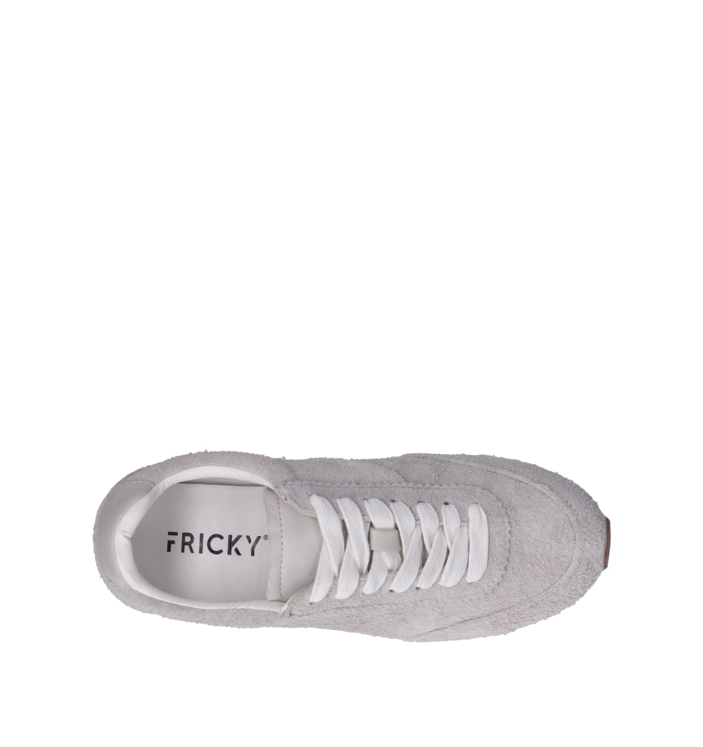 FRICKY Sneaker donna bianca in suede