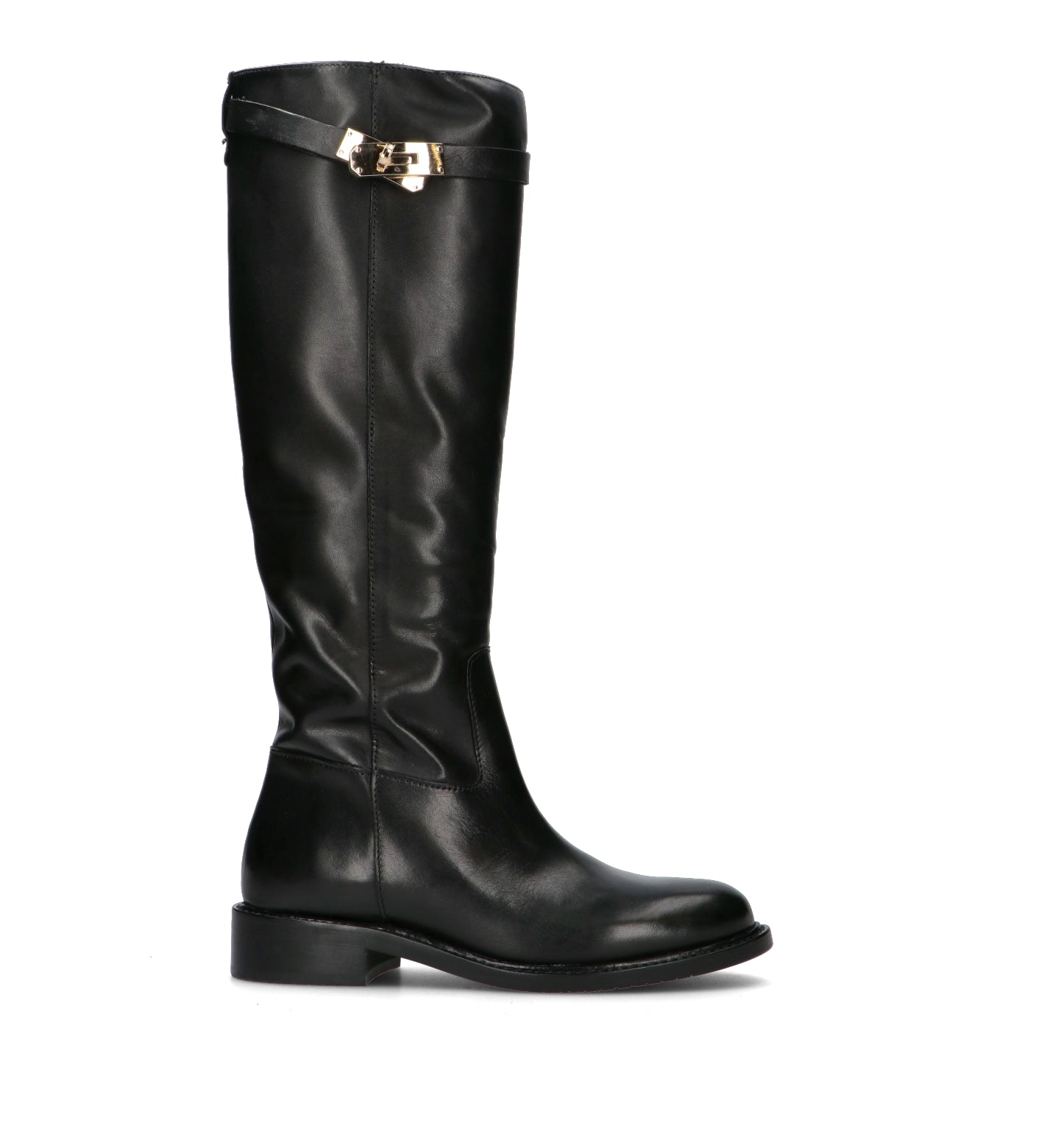 FRICKY Stivale donna nero in pelle