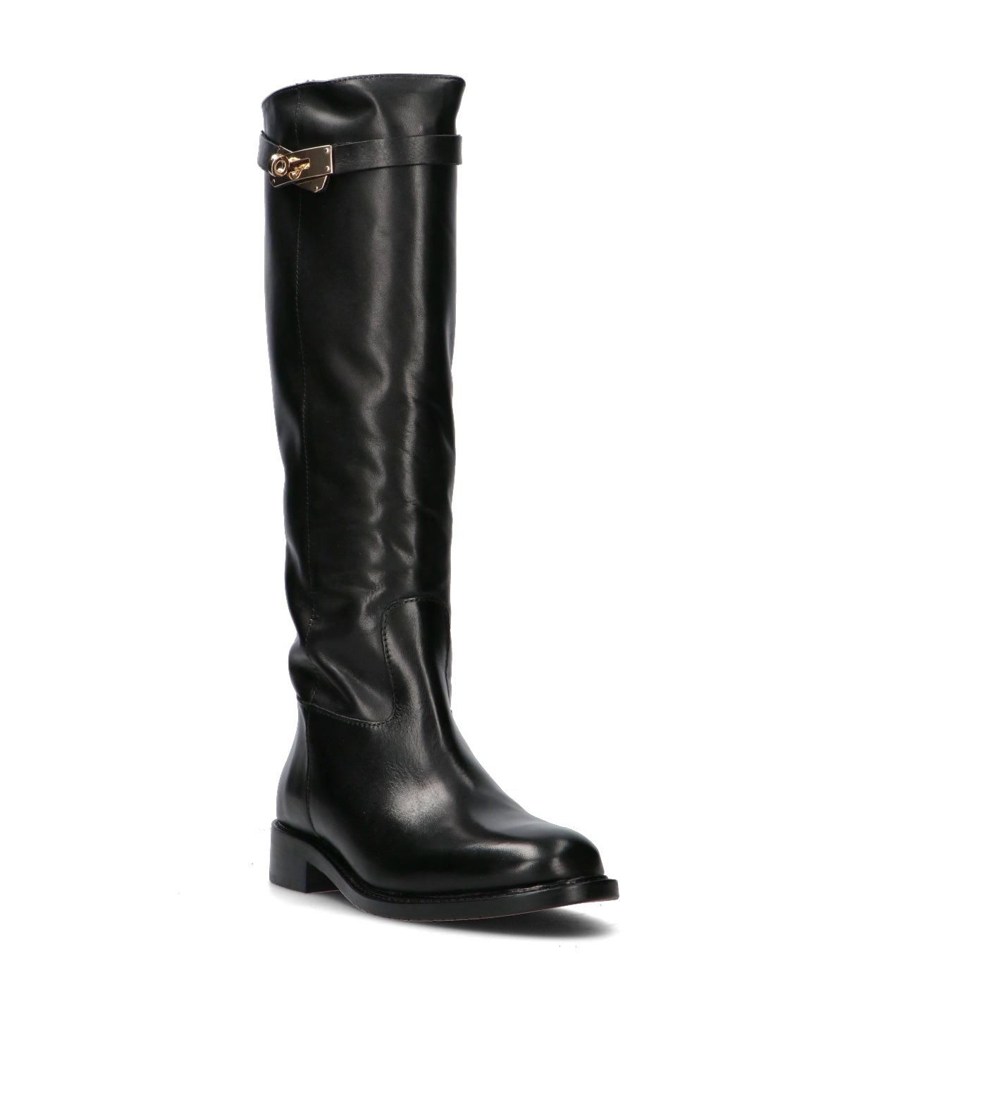 FRICKY Stivale donna nero in pelle