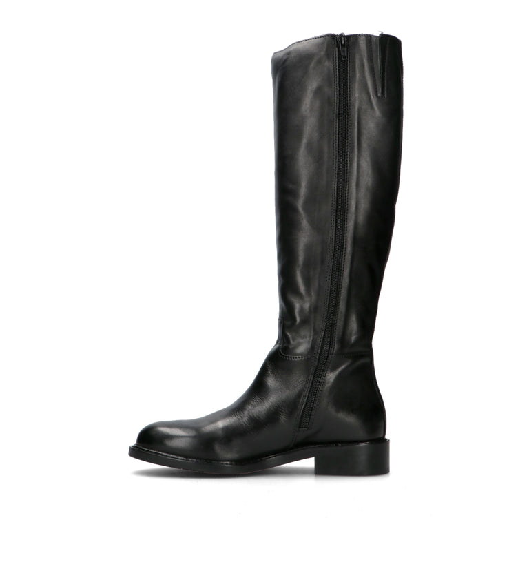 FRICKY Stivale donna nero in pelle