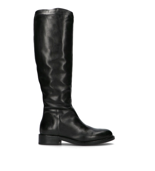 FRICKY Stivale donna nero in pelle