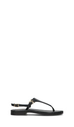 FRICKY Sandalo donna nero in pelle