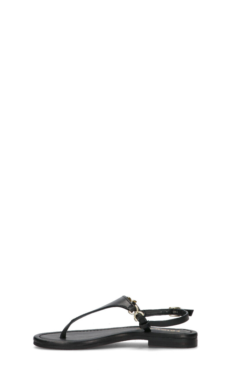 FRICKY Sandalo donna nero in pelle