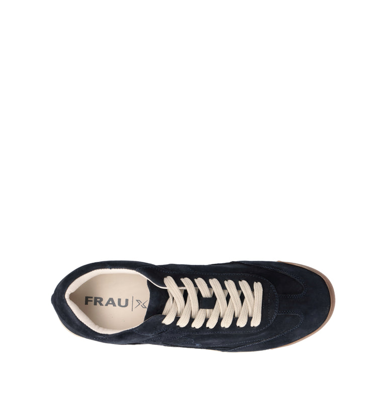 FRAU Sneaker uomo blu in suede