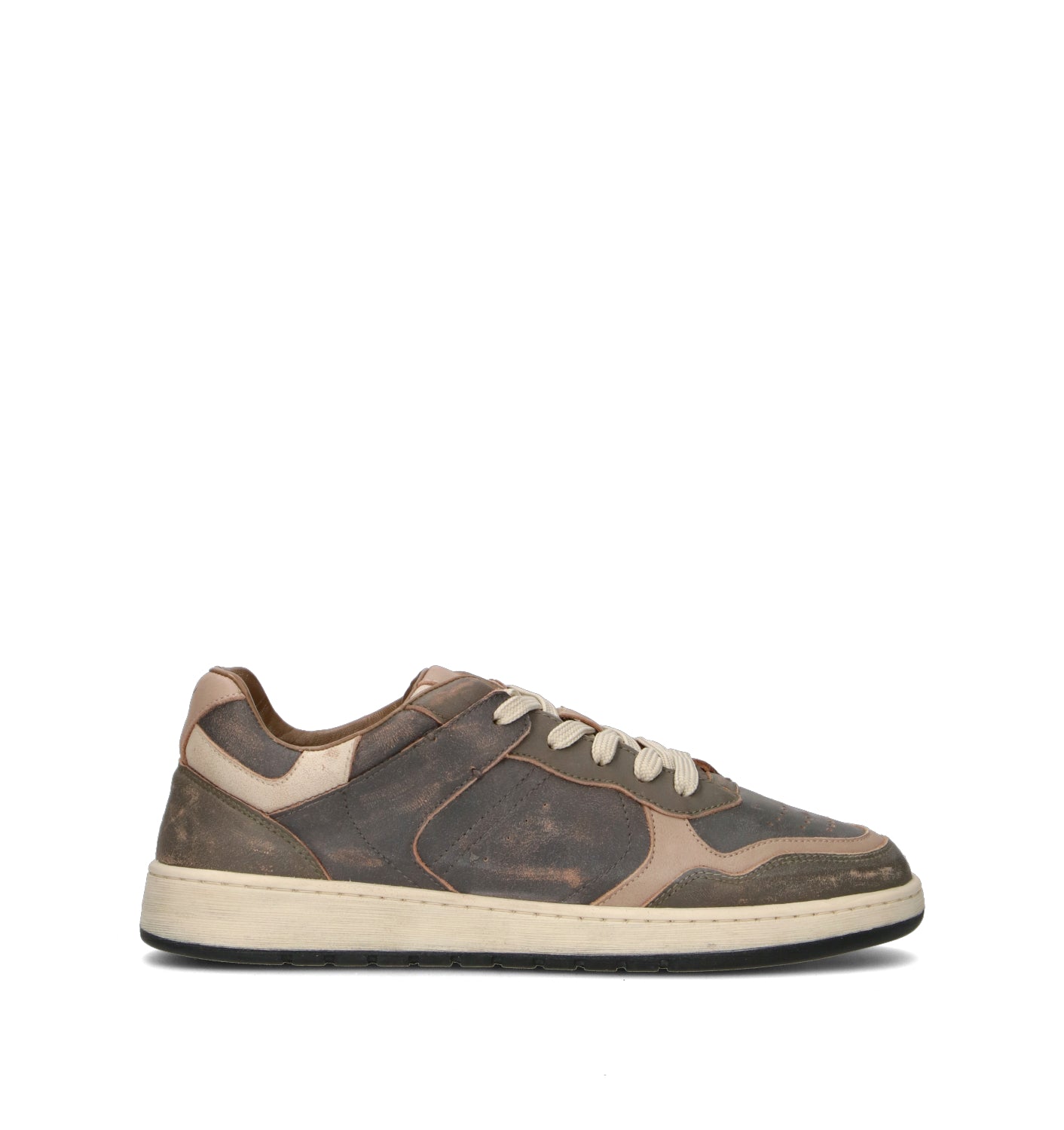 FRAU Sneaker uomo khaki in pelle