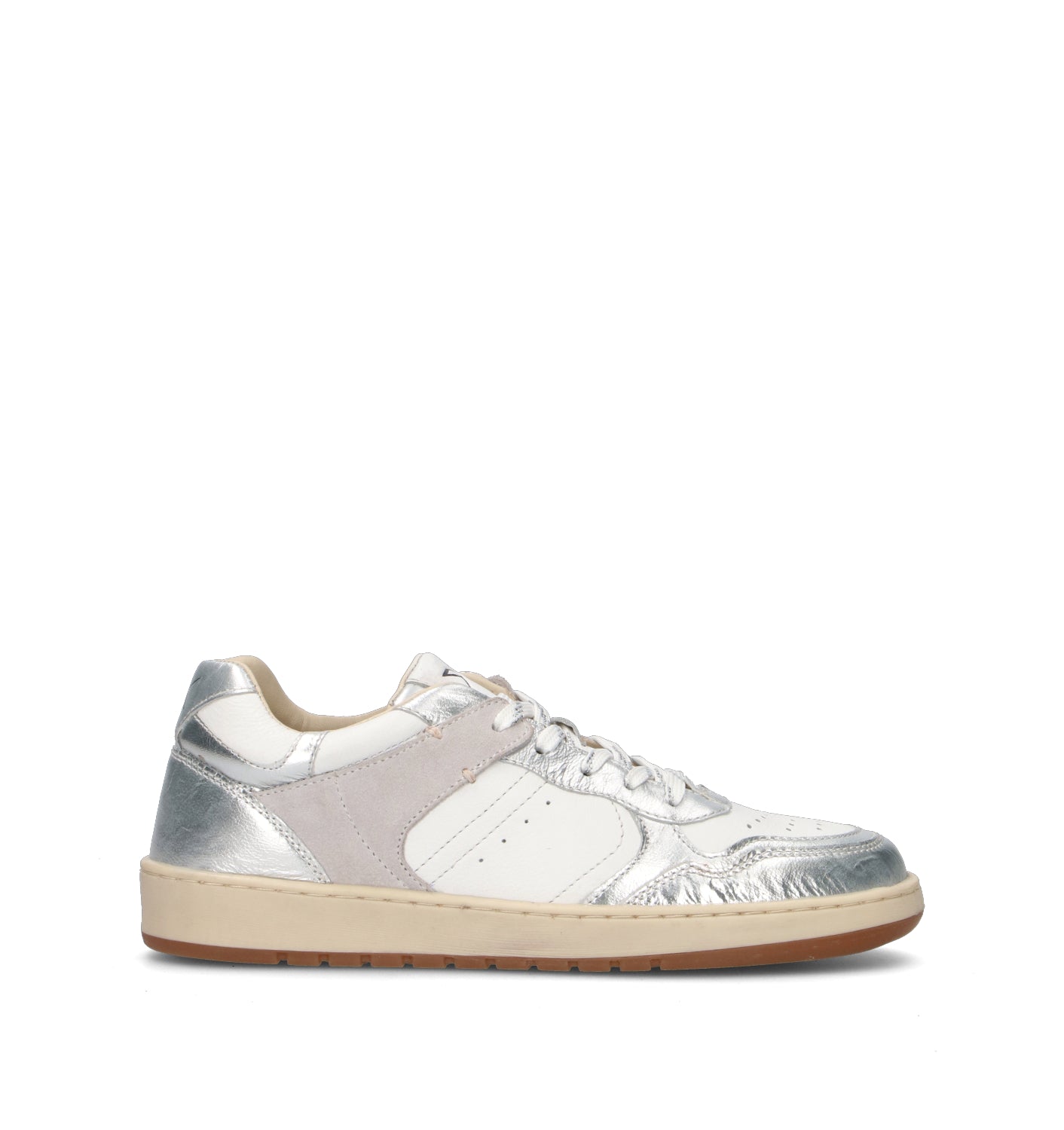 FRAU Sneaker donna bianca/argento in pelle