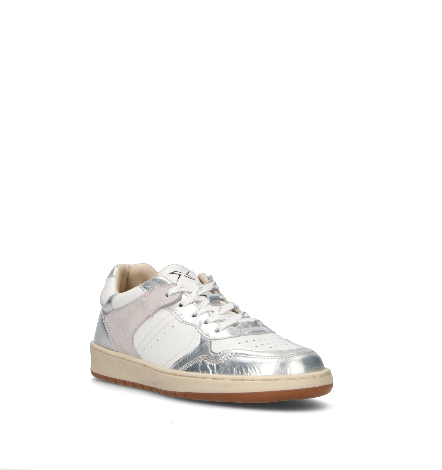 FRAU Sneaker donna bianca/argento in pelle