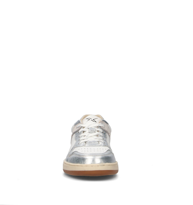 FRAU Sneaker donna bianca/argento in pelle