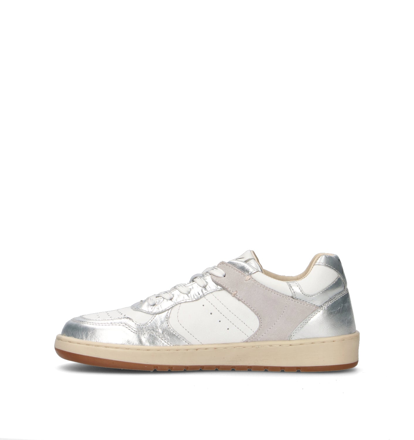 FRAU Sneaker donna bianca/argento in pelle