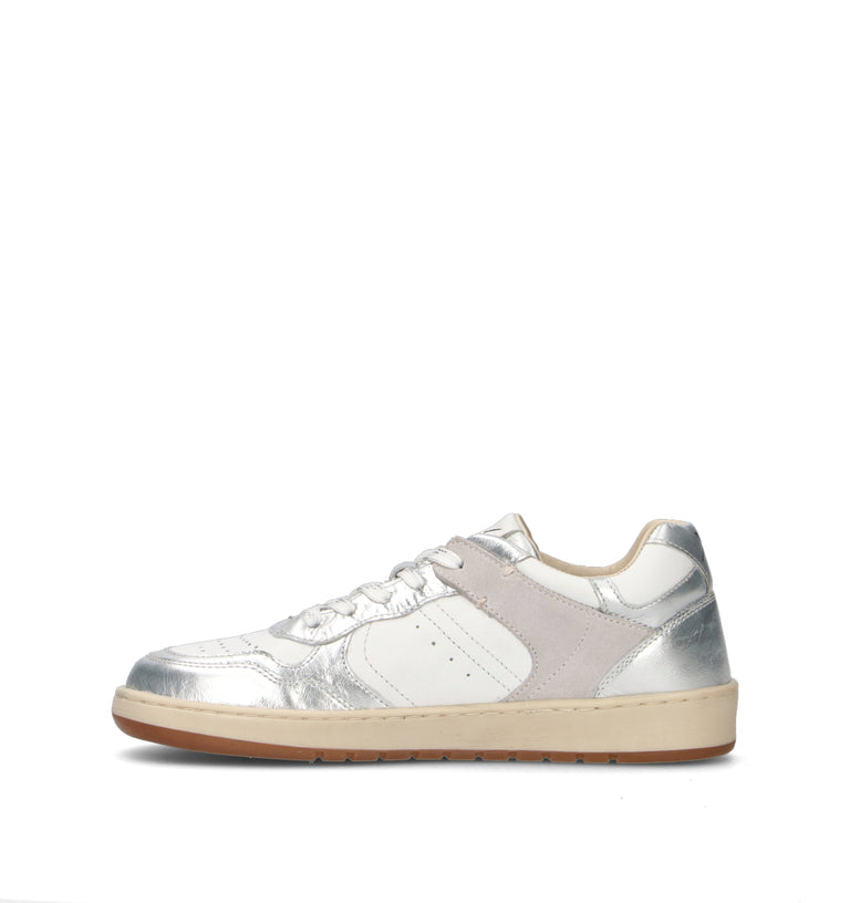 FRAU Sneaker donna bianca/argento in pelle