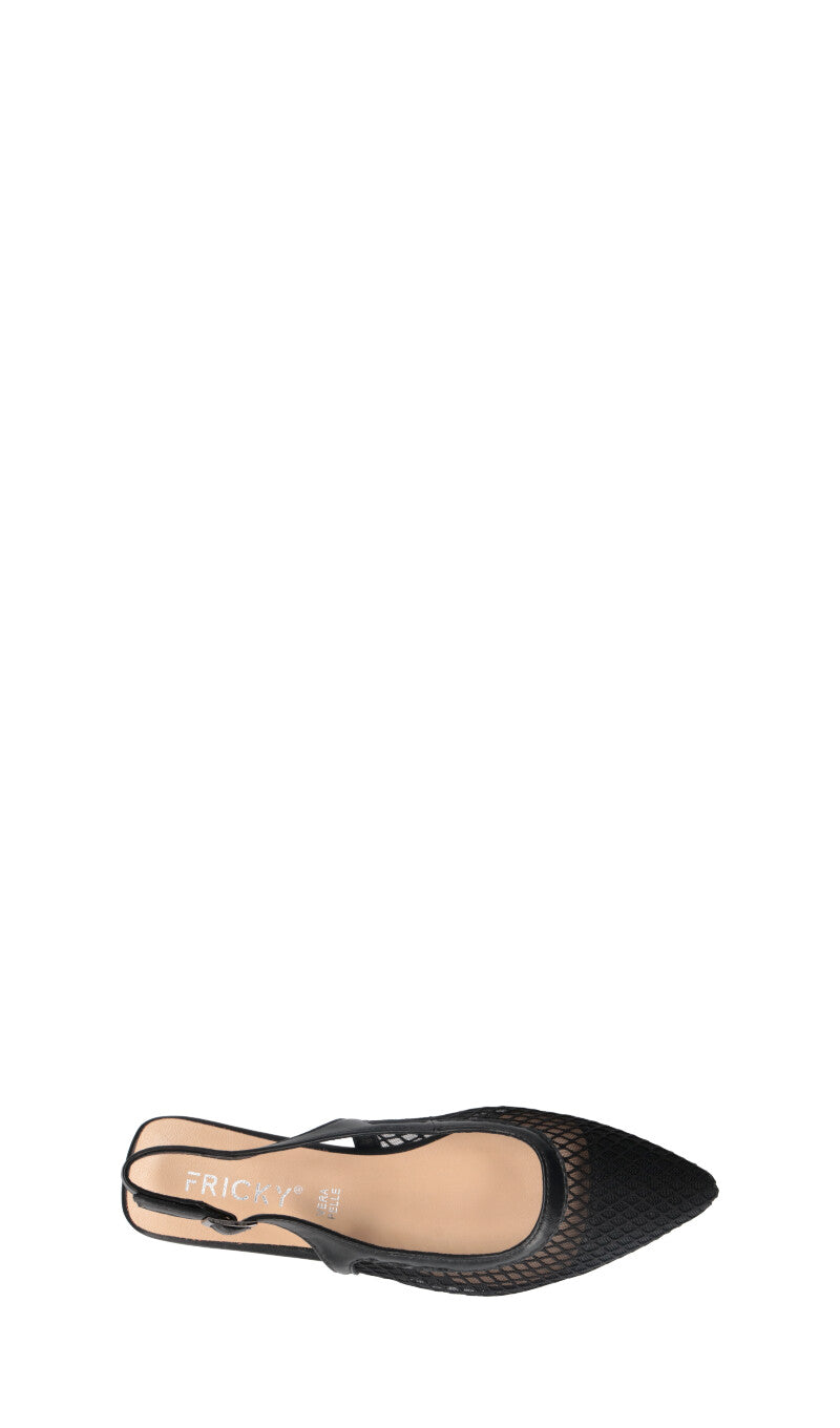 FRICKY Slingback donna nera