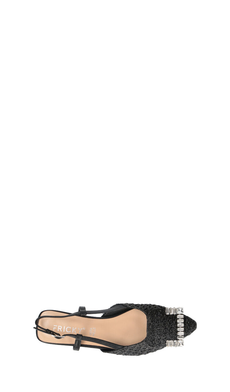 FRICKY Slingback donna nera