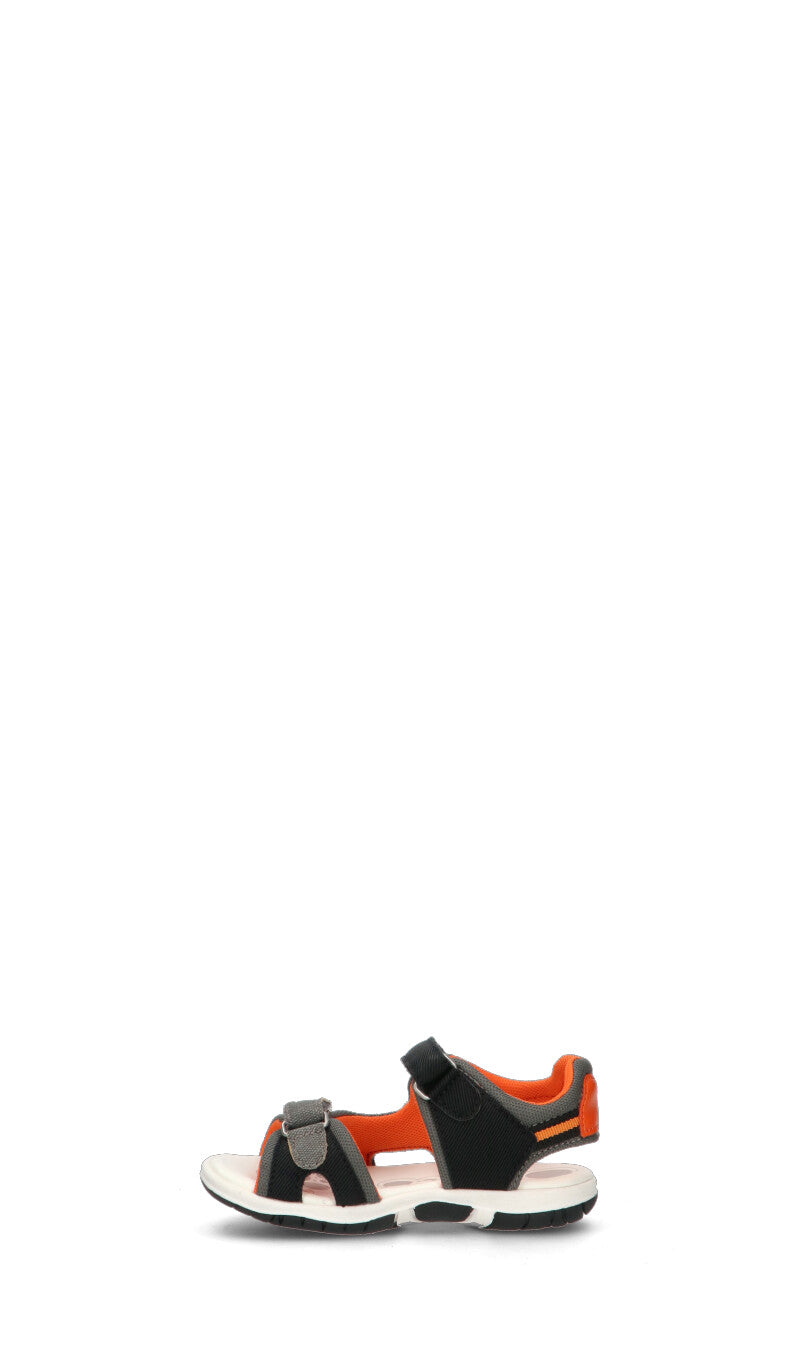 CHICCO Sandalo bimbo nero/arancio