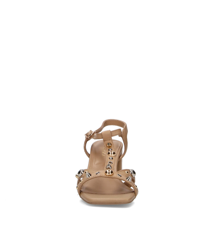 APEPAZZA Sandalo donna cognac in pelle