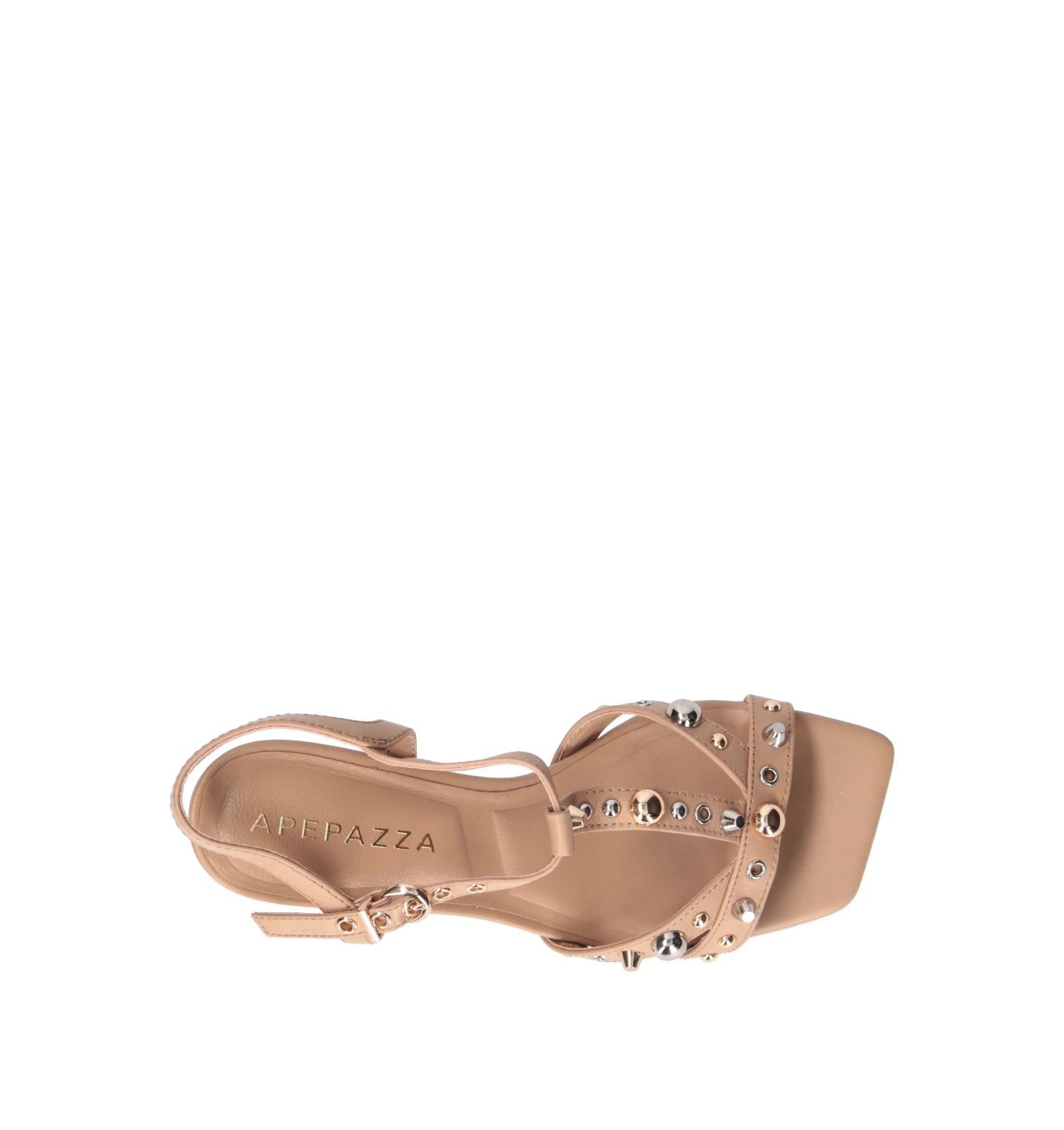 APEPAZZA Sandalo donna cognac in pelle