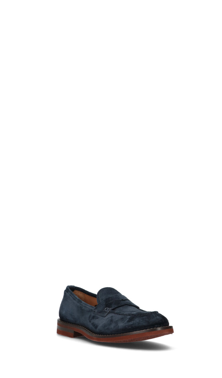 FABI Mocassino uomo blu in suede