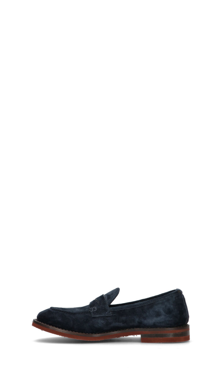 FABI Mocassino uomo blu in suede