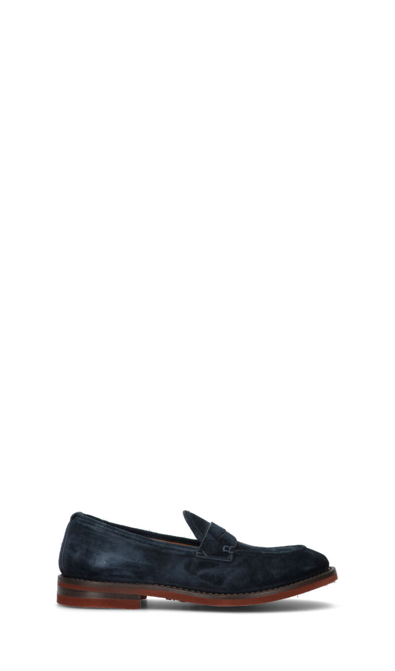 FABI Mocassino uomo blu in suede