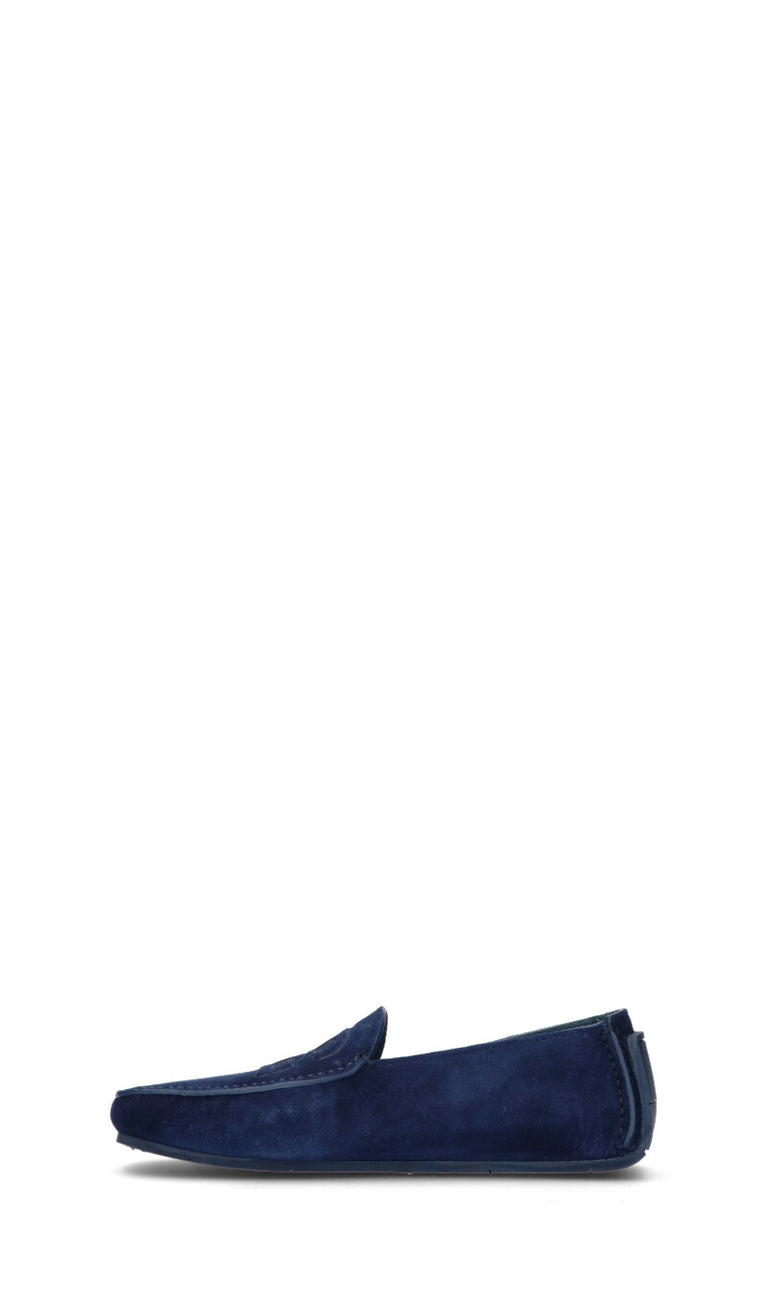 FABI Mocassino uomo blu in suede