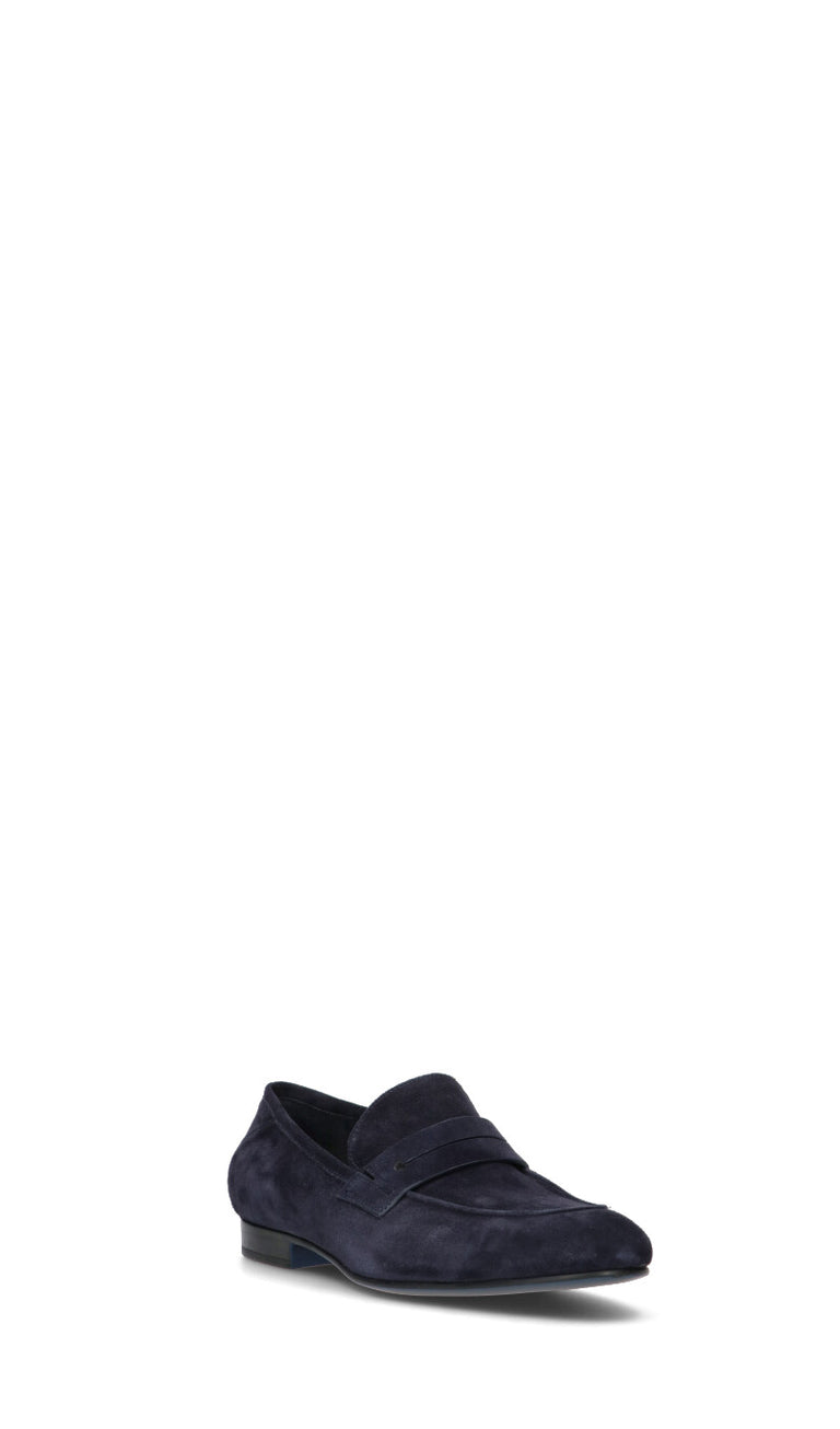 FABI Mocassino uomo blu in suede