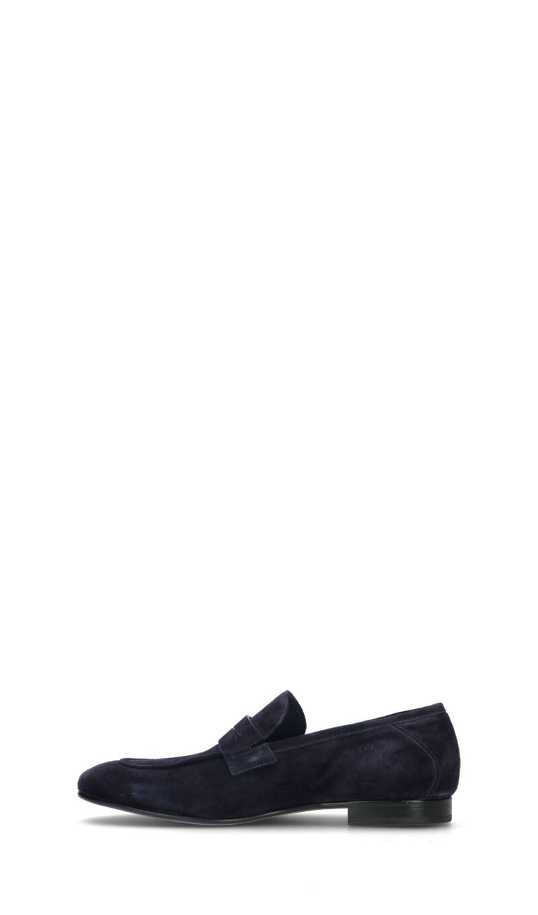 FABI Mocassino uomo blu in suede