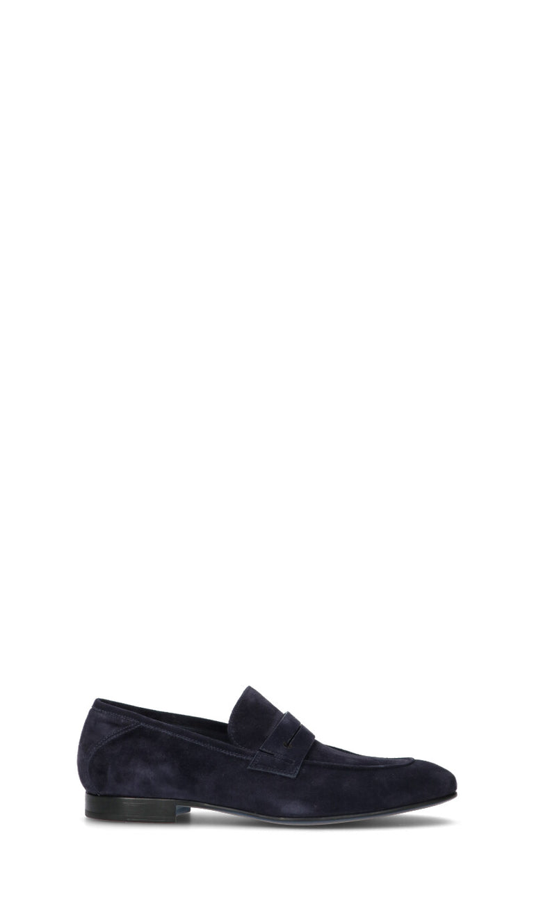 FABI Mocassino uomo blu in suede