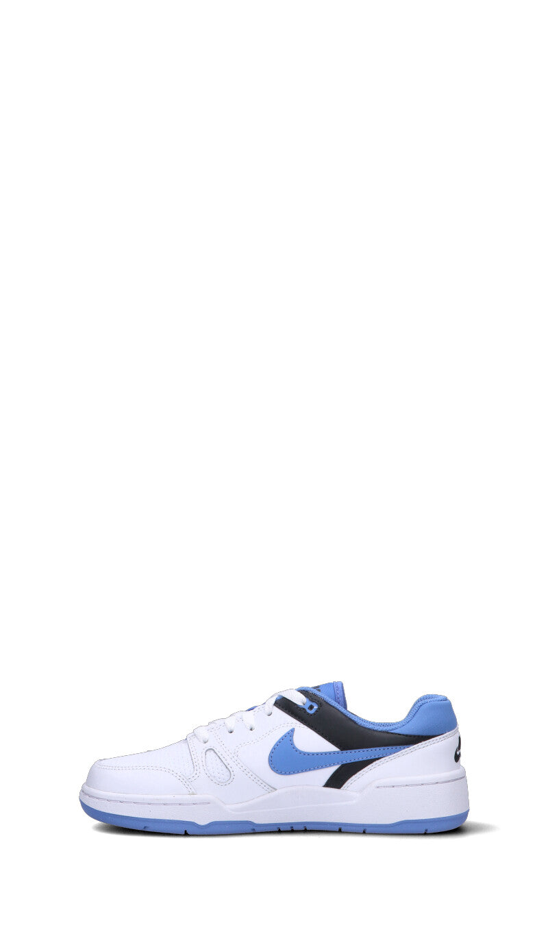 NIKE - FULL FORCE LO (GS) Sneaker ragazzo bianca/azzurra in pelle