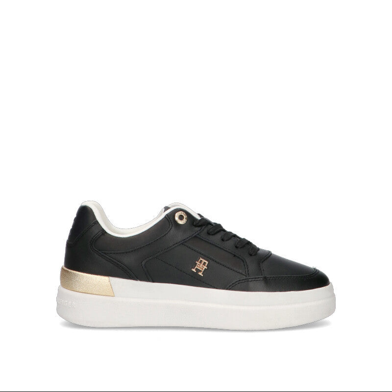 TOMMY HILFIGER Sneaker donna nera in pelle
