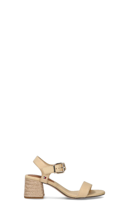 TOMMY HILFIGER Sandalo donna beige in pelle