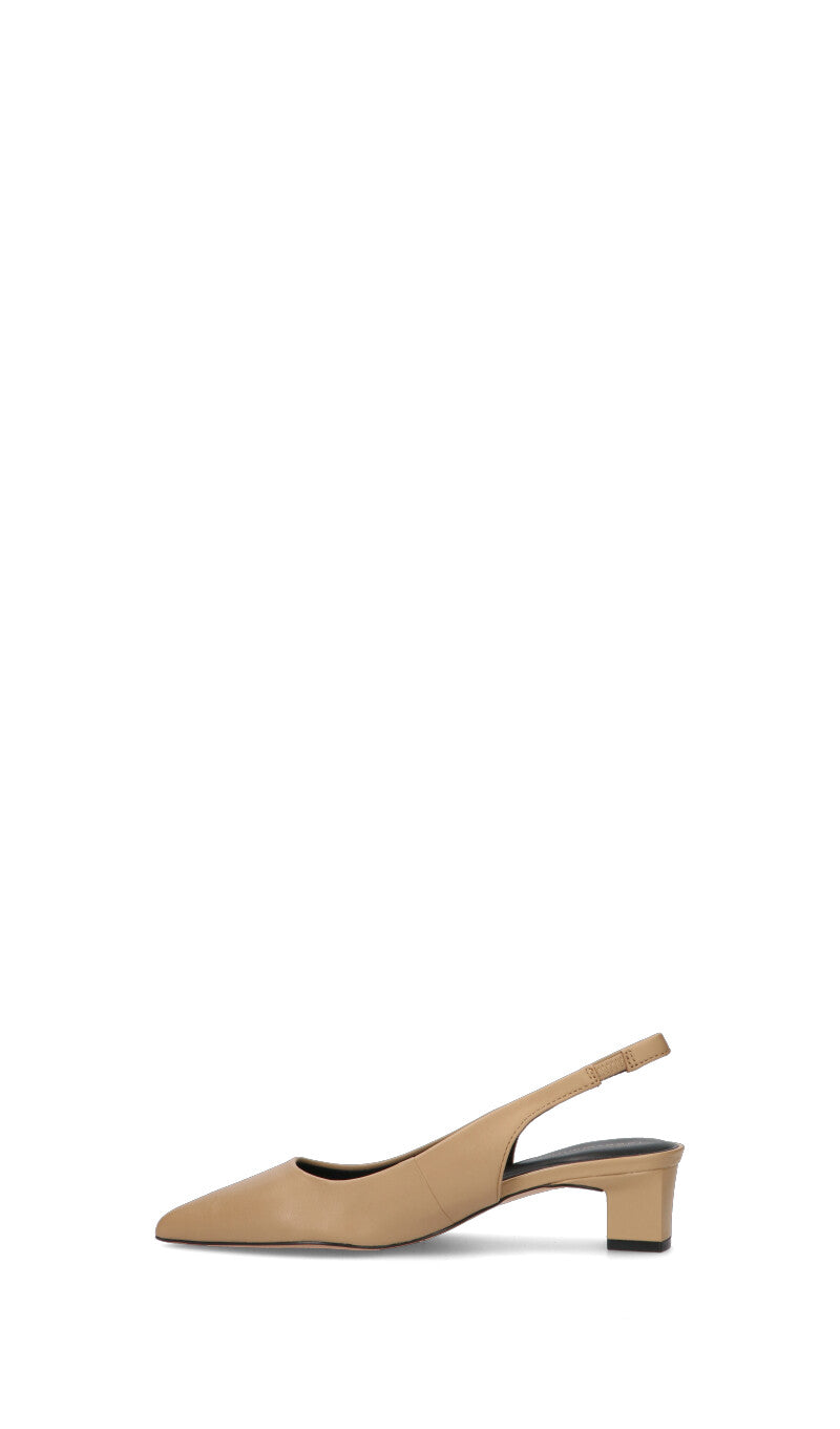 TOMMY HILFIGER Decollete donna beige in pelle