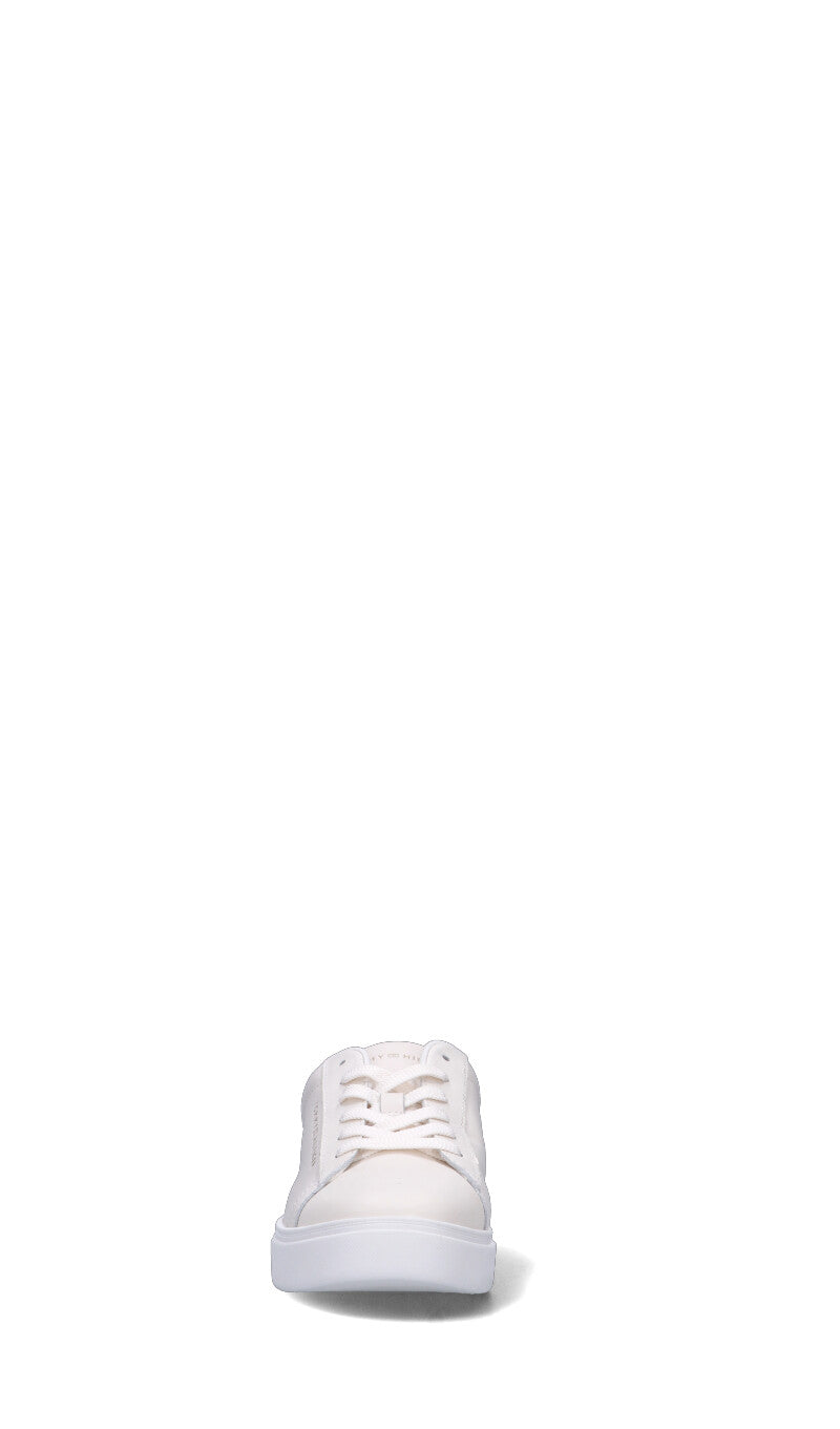 TOMMY HILFIGER Sneaker donna bianca/azzurra in pelle