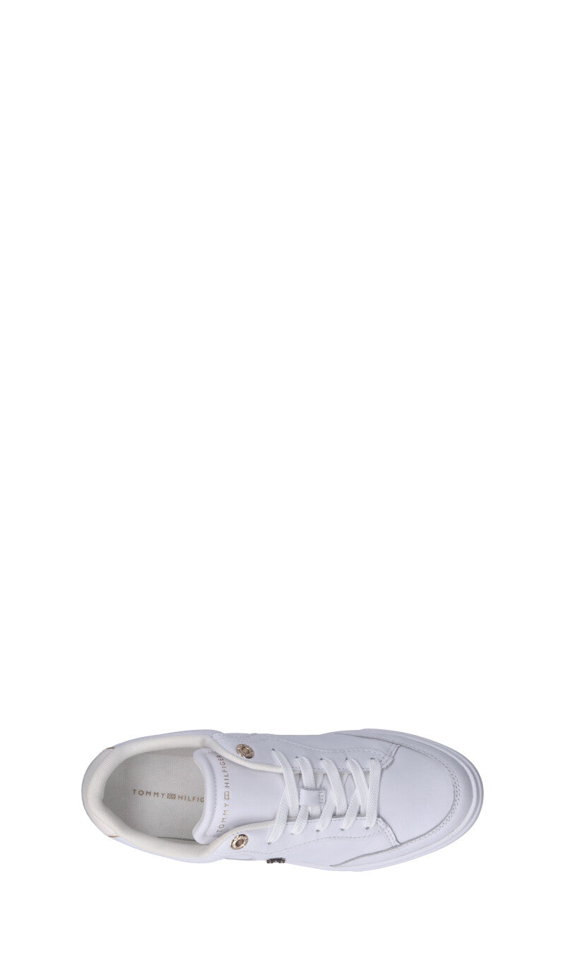 TOMMY HILFIGER Sneaker donna bianca in pelle