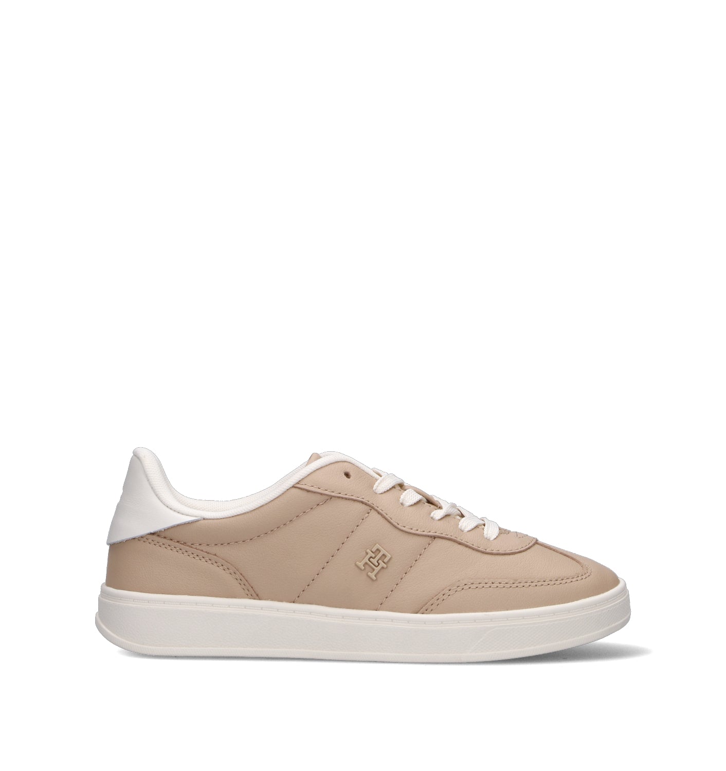 TOMMY HILFIGER Sneaker donna beige/bianca in pelle