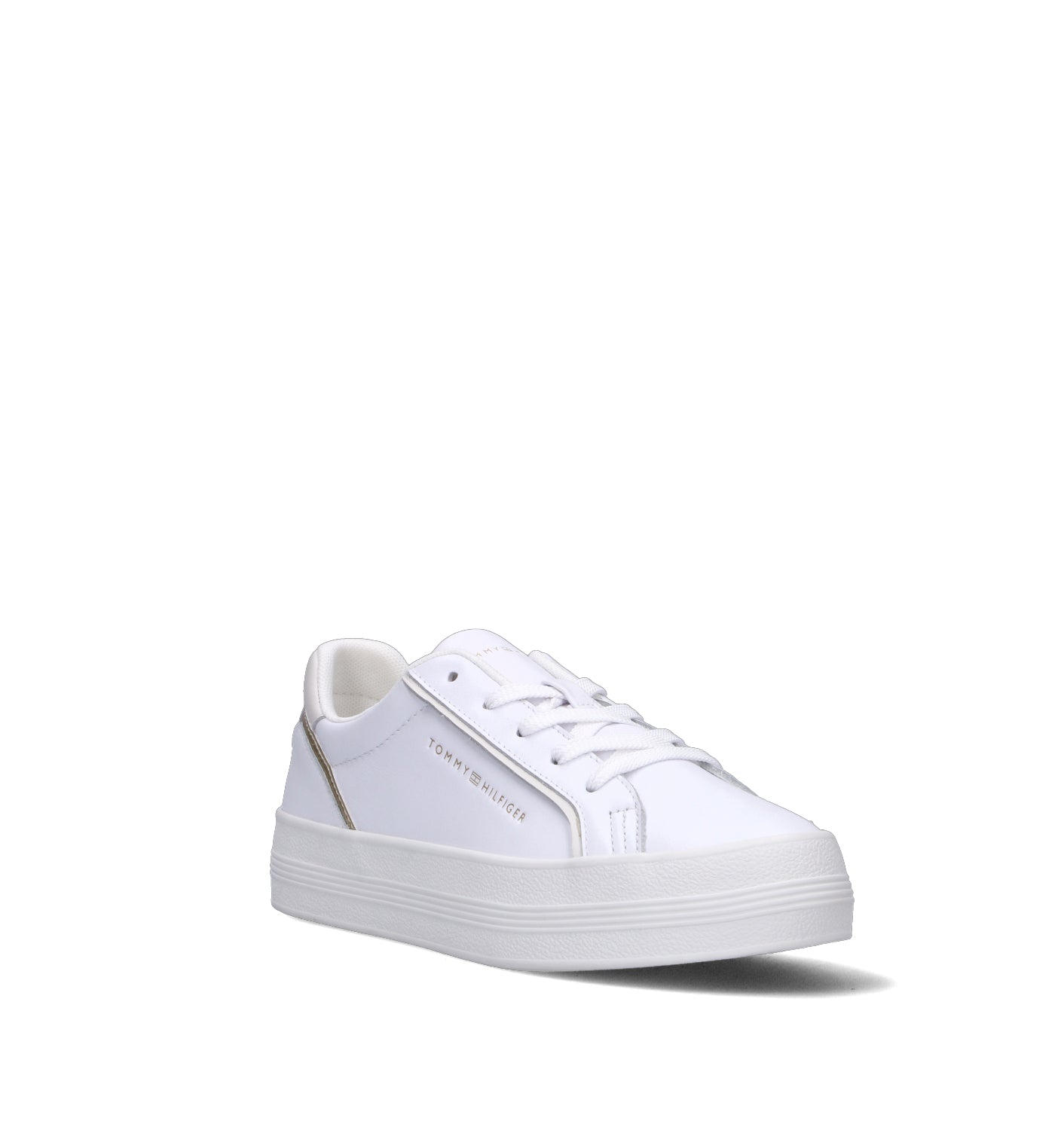 TOMMY HILFIGER Sneaker donna bianca in pelle