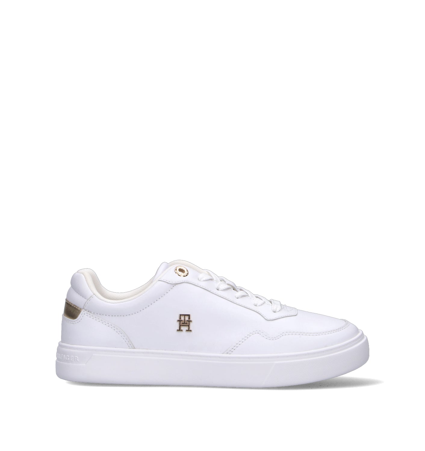TOMMY HILFIGER Sneaker donna bianca in pelle