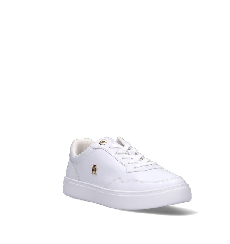 TOMMY HILFIGER Sneaker donna bianca in pelle