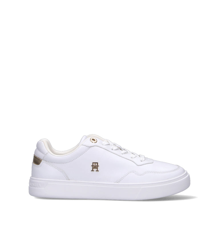 TOMMY HILFIGER Sneaker donna bianca in pelle