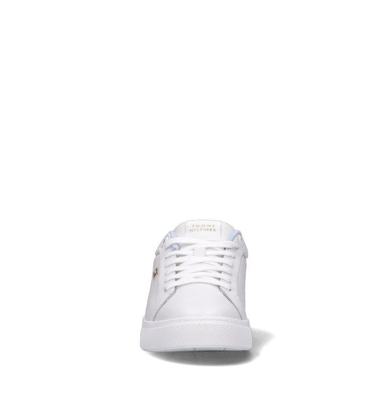 TOMMY HILFIGER Sneaker donna bianca in pelle