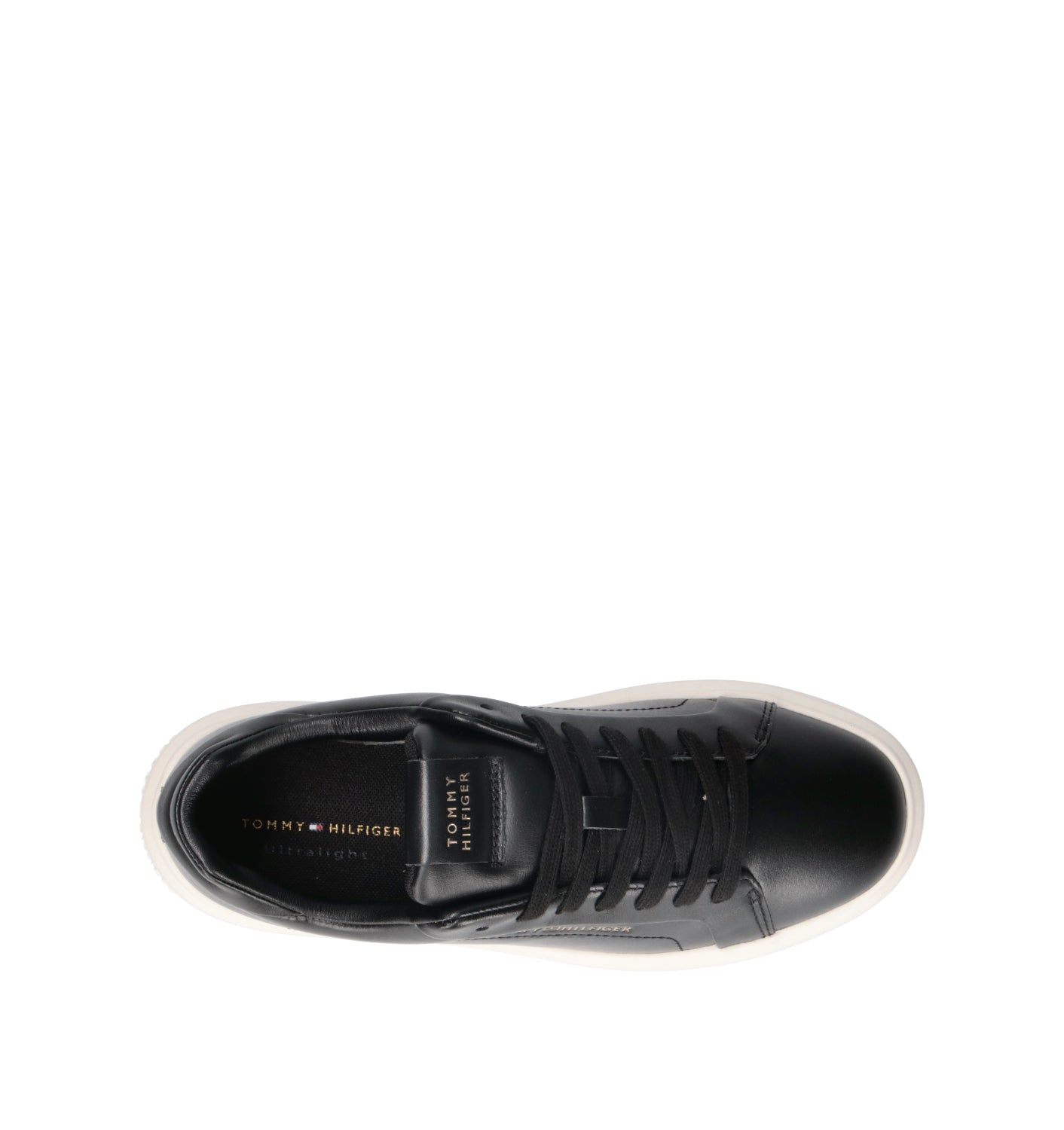 TOMMY HILFIGER Sneaker uomo nera in pelle