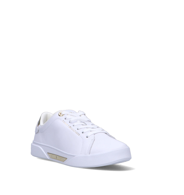 TOMMY HILFIGER Sneaker donna bianca in pelle