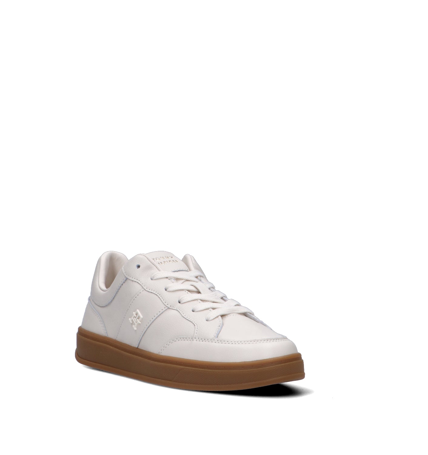 TOMMY HILFIGER Sneaker uomo panna in pelle