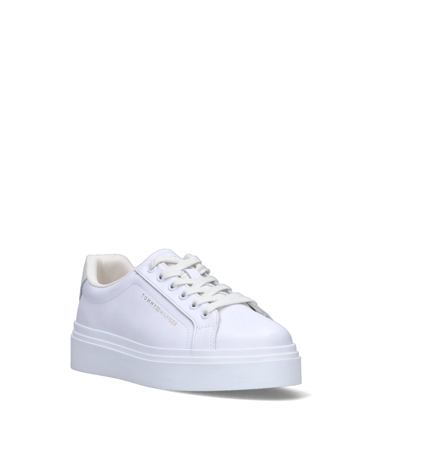 TOMMY HILFIGER Sneaker donna bianca in pelle