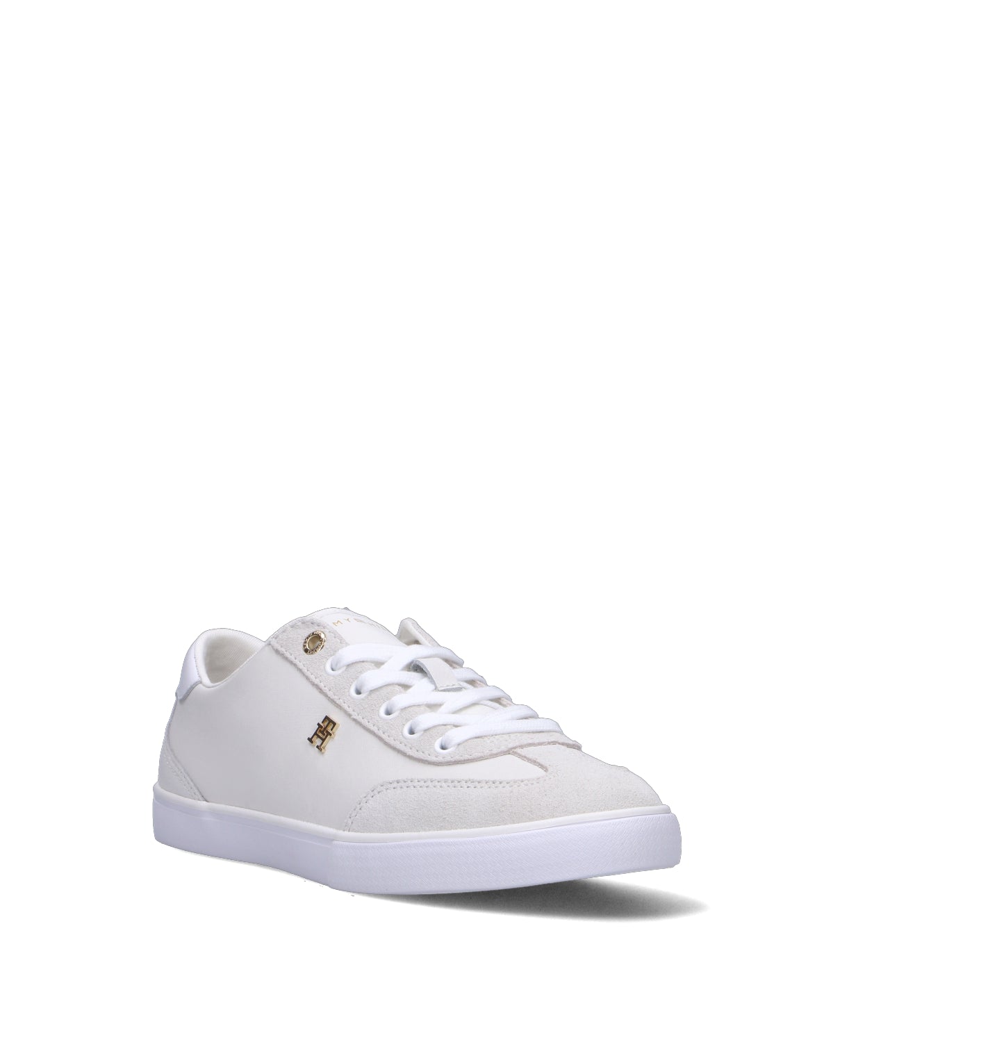 TOMMY HILFIGER Sneaker donna bianca in pelle