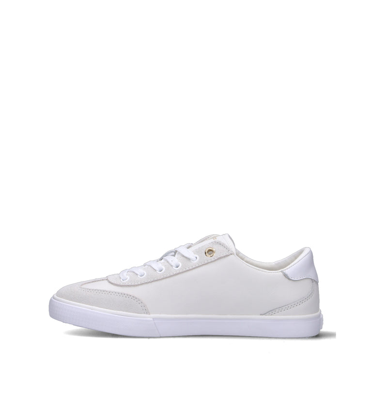 TOMMY HILFIGER Sneaker donna bianca in pelle