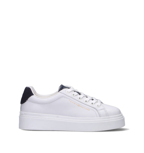 TOMMY HILFIGER Sneaker donna bianca in pelle