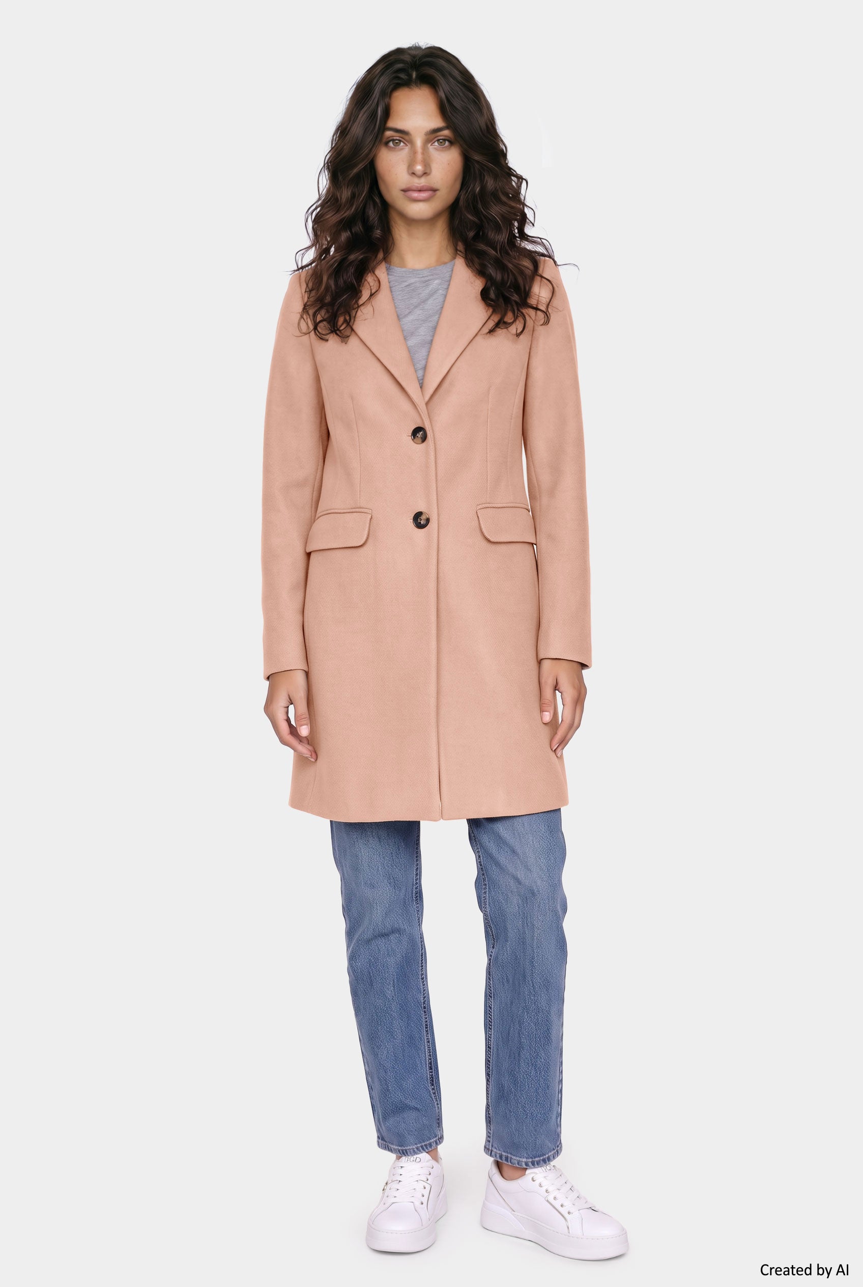EASY PEASY Cappotto donna cammello