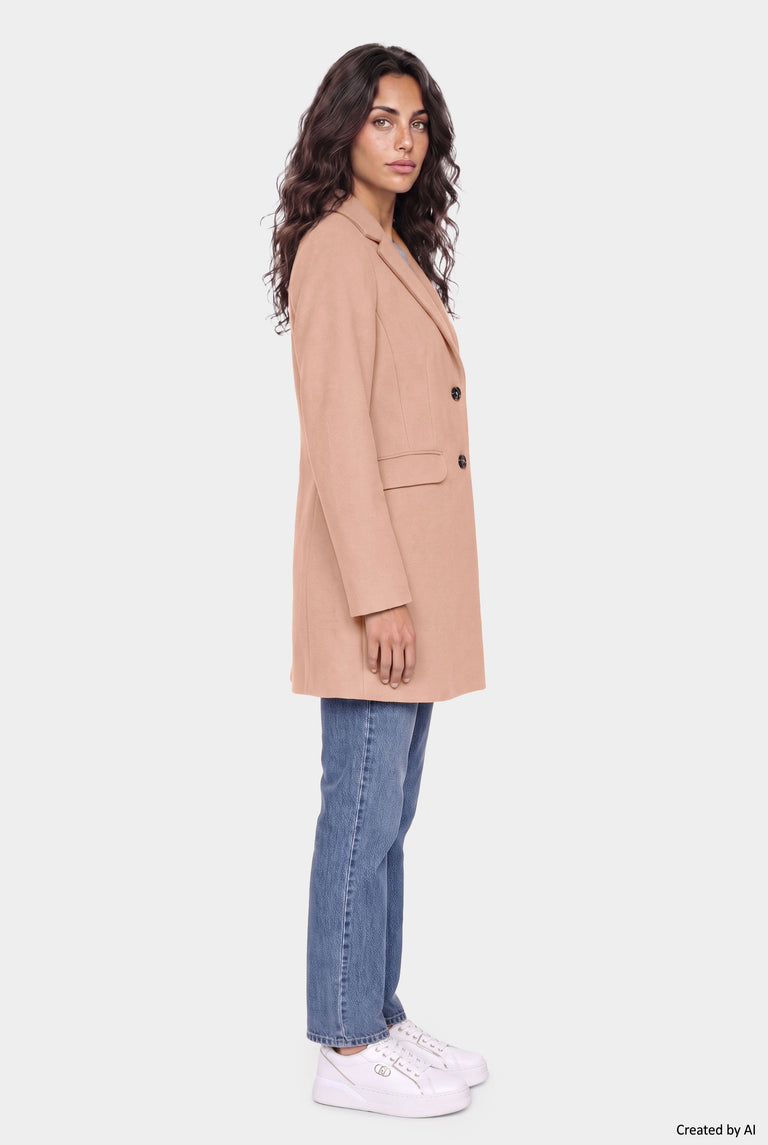 EASY PEASY Cappotto donna cammello