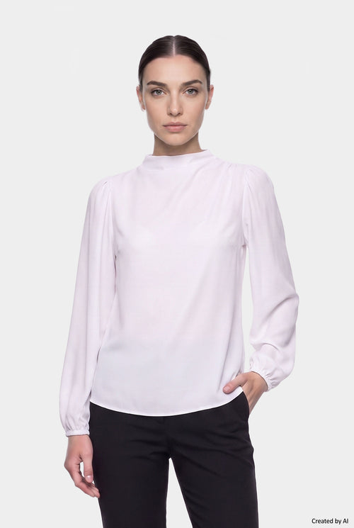 EASY PEASY Blusa donna bianca